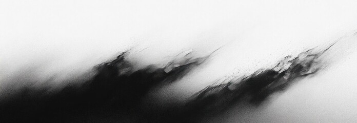Obraz premium Abstract Expressionism Soft Focus High Contrast Black and White Dynamic Composition Ethereal Atmosphere