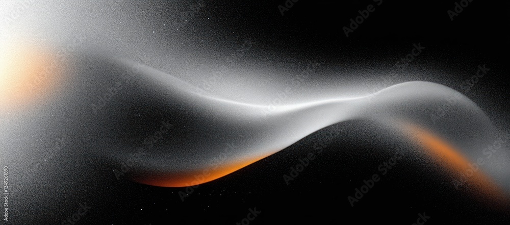 Aufkleber black to white gradient background soft lighting negative space abstract design