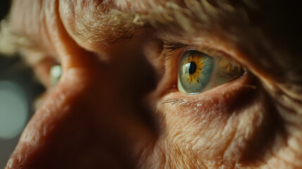  Intimate Close-Up of a Man's Eyes