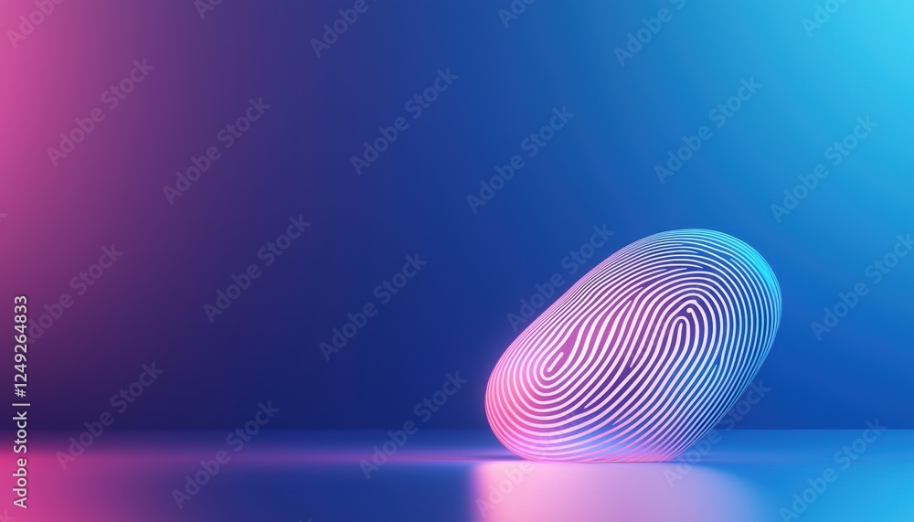 Poster digital fingerprint display abstract background graphic design vibrant colors creative viewpoint ide