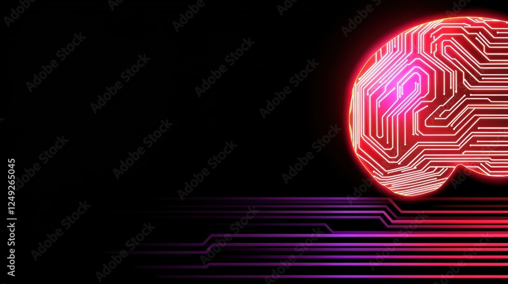 Poster exploring digital innovation abstract technology background graphic design futuristic environment cl