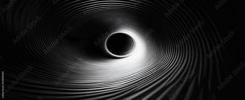 Poster dynamic abstract black and white grayscale swirling circular patterns textured background design
