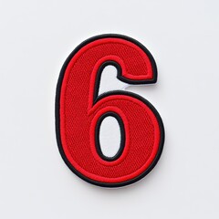 Valentine's day embroidered patch number 6 soft colors 6 style