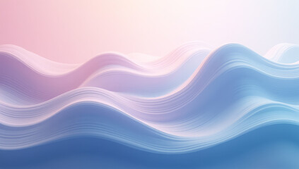 Fototapeta premium blue pink abstract wavy gradient background