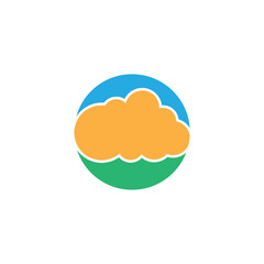 Cloud template vector