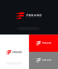F Brand Logo Design 