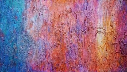Obraz premium textured abstract painting with blue, pink, and orange tones for wall art decor or digital background