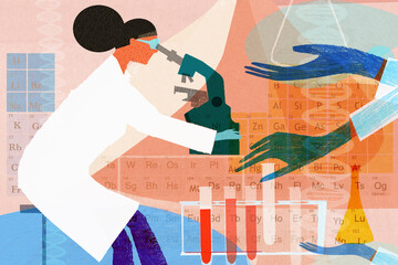 Scientists, chemistry and genetic research