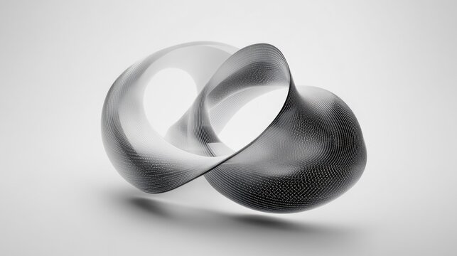 High-resolution image of a modern, geometric art sculpture with textured surface and reflective properties. - Powered by Adobe