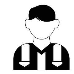 outline cute icon football illustration