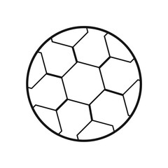Fototapeta premium outline cute icon football illustration