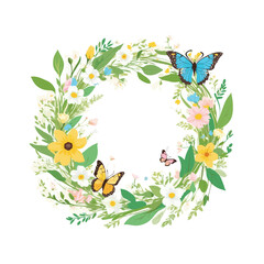 Concept of Spring background vector illustration