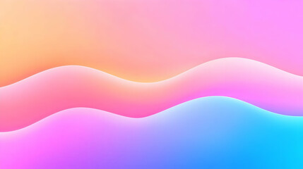 Abstract pastel waves background with soft gradients and smooth lines