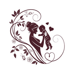 Elegant Mother’s Day Vector Design and Background Art