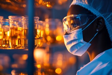 A medical researcher writing a detailed report about clinical trial results