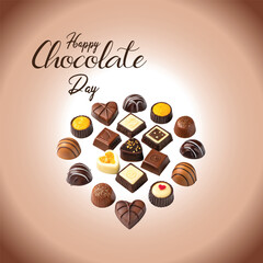Happy Chocolate Day Post Design