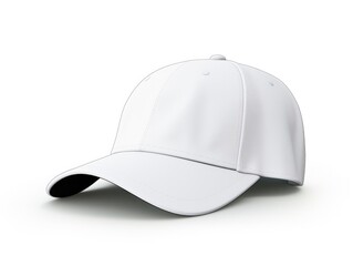 Fototapeta premium Isolated Baseball Cap: White Background for Sport or Fashion Design. Blank Cap Template and Object