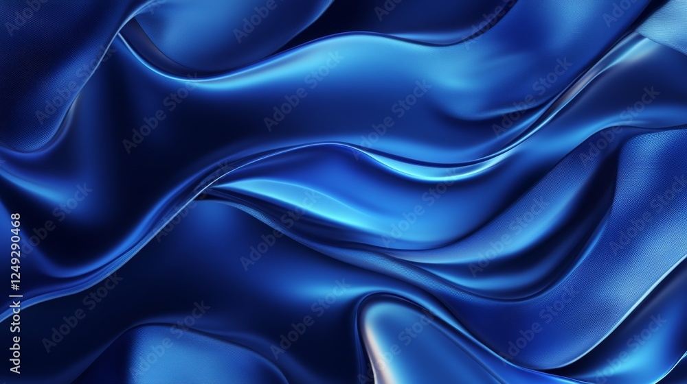 Poster creating a simple blue gradient background with line art elements digital design graphic creation mo