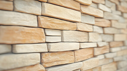 Obraz premium Textured Stone Wall with Natural Colors and Variation in Design