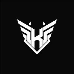 Letter K wing logo
