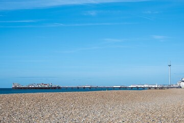 Brighton Palace Pier commonly known as Brighton Pier or the Palace Pier a Grade II listed pleasure pier in Brighton England