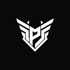 Letter P wing logo