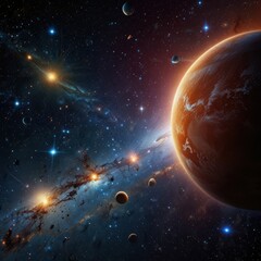 Fototapeta premium planet in space