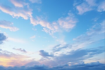 Obraz premium Mesmerizing Colourful Blue Sky with Cloud Formations - A Perfect Day to Spend in the Lap of Nature