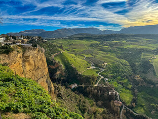 view of the mountains