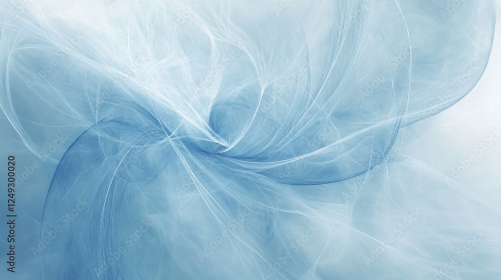 Poster creating abstract art delicate markings on pale blue background digital canvas artistic environment 