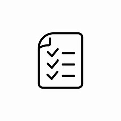 task list document icon sign vector