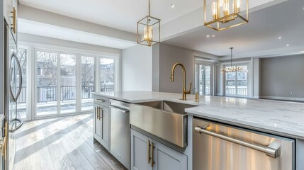 A kitchen with a sink and a dishwasher