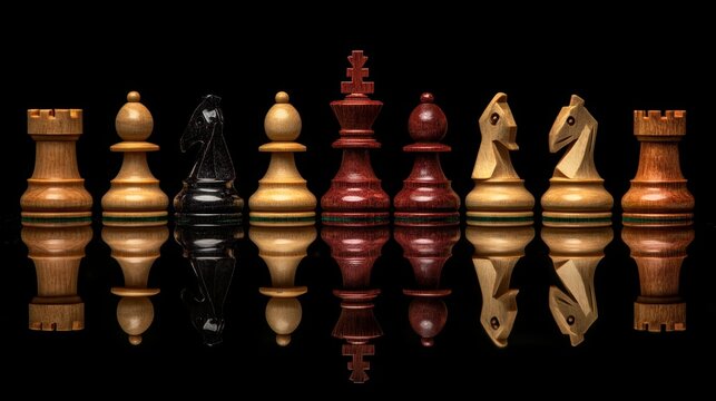 Chess pieces positioned to mirror sector rotation chessboard visual analysis strategic environment bird's eye view conceptual art