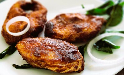 Fish Fry on a plate