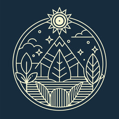 Minimalist Line Art Vector Illustration – Clean, Elegant, and Delicate Thin Line Design 