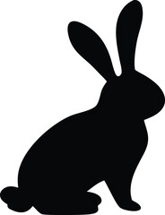 Easter bunny Silhouette,Rabbit Svg,Rabbit Silhouette