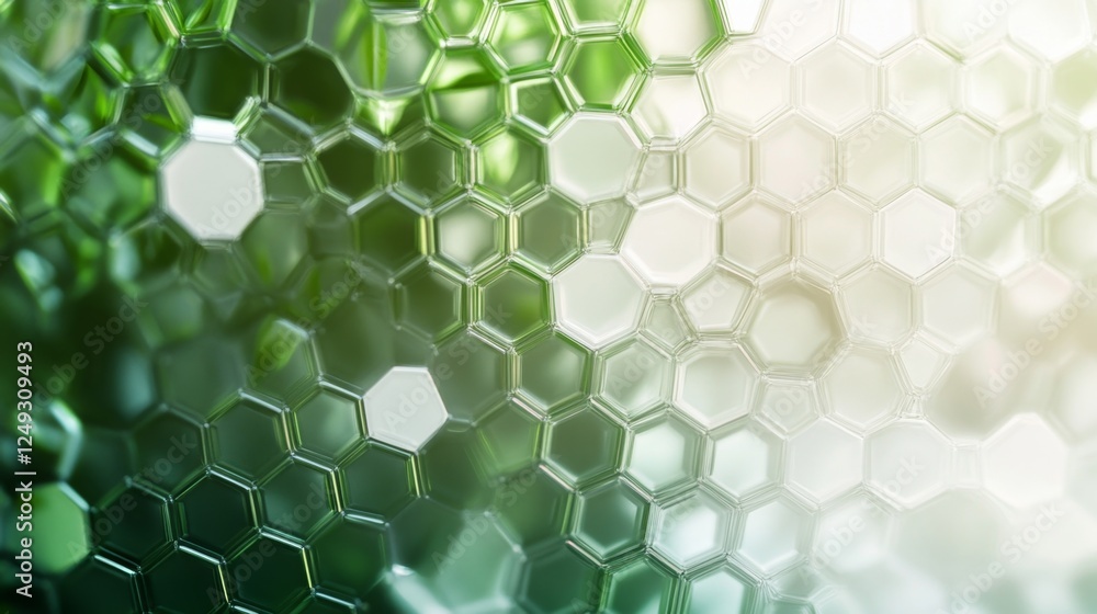 Poster exploring hexagon bokeh effects in photography studio visual art creative space close-up gradient sh