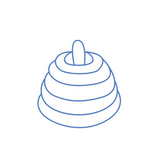 outline cute icon baby shower illustration	
