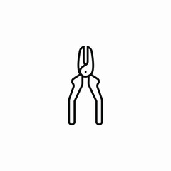 long pliers dsx icon sign vector