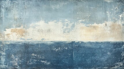 Obraz premium serene seascape abstract painting