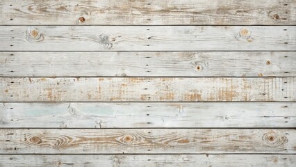 Naklejka premium Whitewashed Wood Planks Texture Horizontal Composition, Rustic Background, Weathered Image, ,wood texture, rustic background