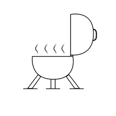 outline icon camping travel Illustration