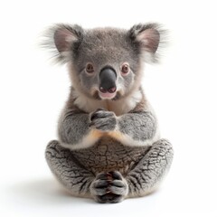 Fototapeta premium Koala isolated on a white background cutout.