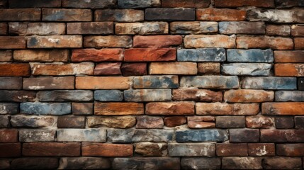 Obraz premium Rustic Brick Wall Texture Background. Stone Masonry Pattern for Construction and Architecture Design
