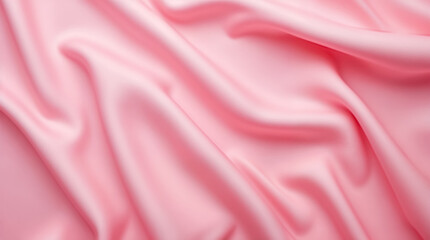 Obraz premium A smooth, Matte, and evenly lit plain pink silk texture background.