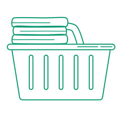 outline cute icon laundry illustration
