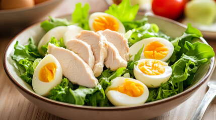 Healthy Chicken and Egg Salad