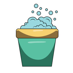 cute icon laundry illustration