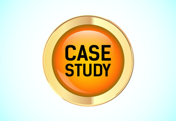 Case study button design illustration, research analysis, Suitable for mobile app, and website