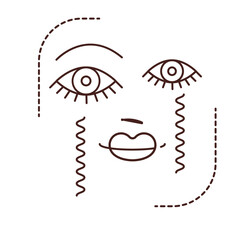 Abstract Face Line